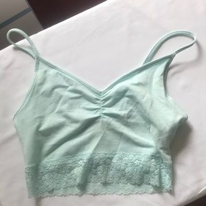 Baby blue crop top